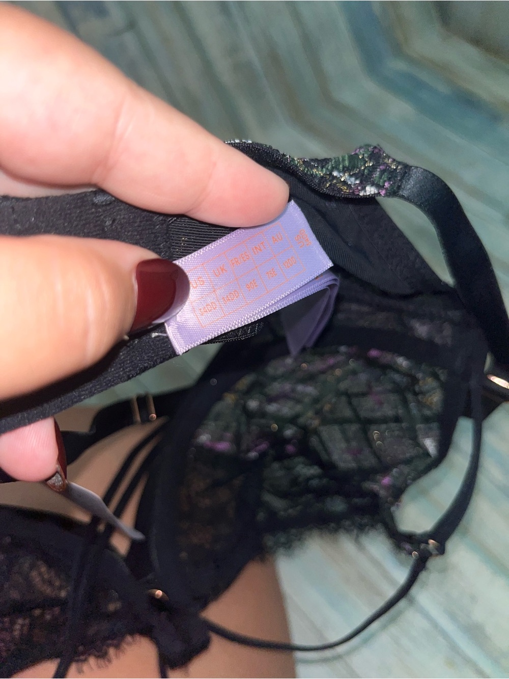 NWT Savage X Fenty A Little Tart Unlined Bra Plaid Lace 34DD - Picture 6 of 6